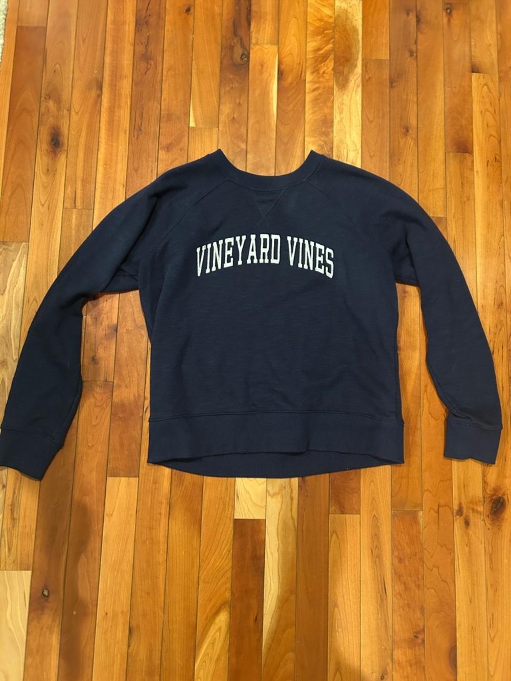 Vineyard Vines Navy Sweatshirt with White Logo
